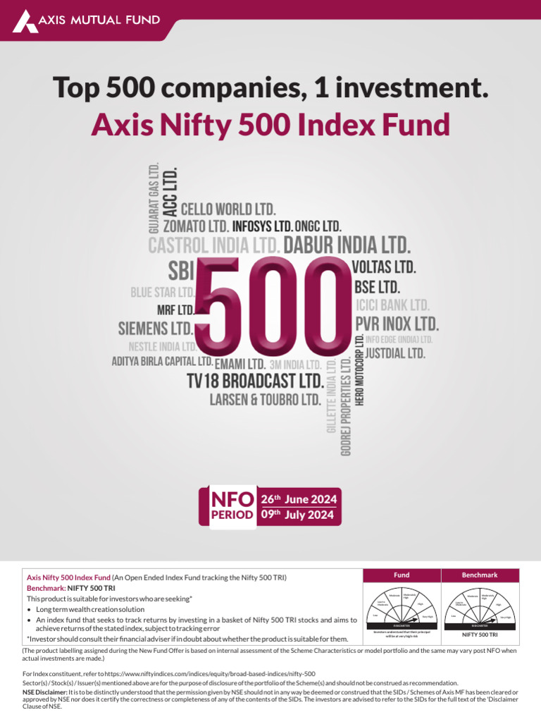 Axis Nifty 500 Index Fund Nfo