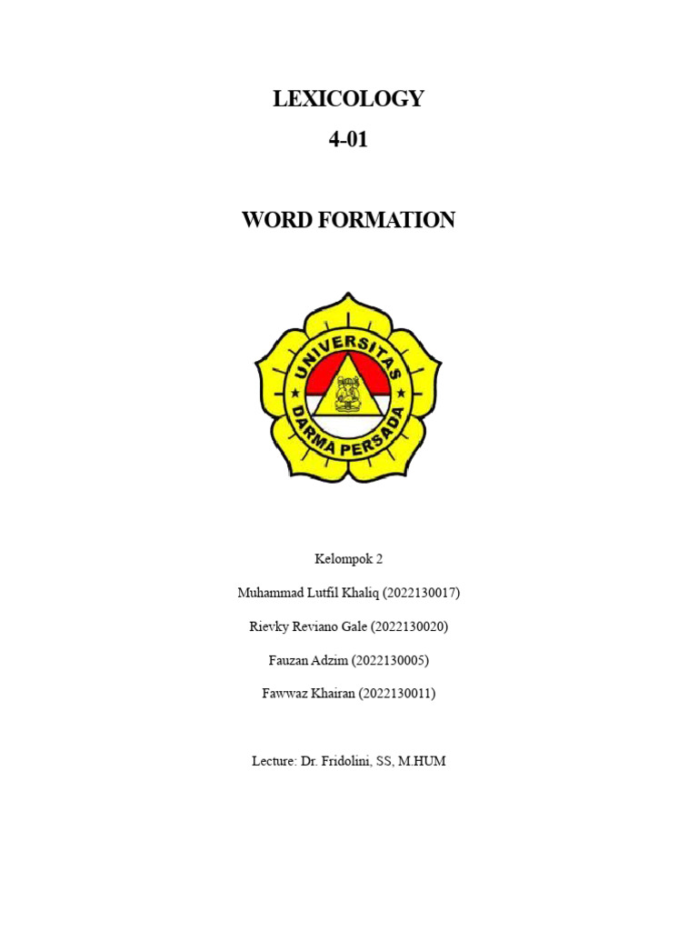Inflection vs. Derivation in English | PDF | Word | Part Of Speech