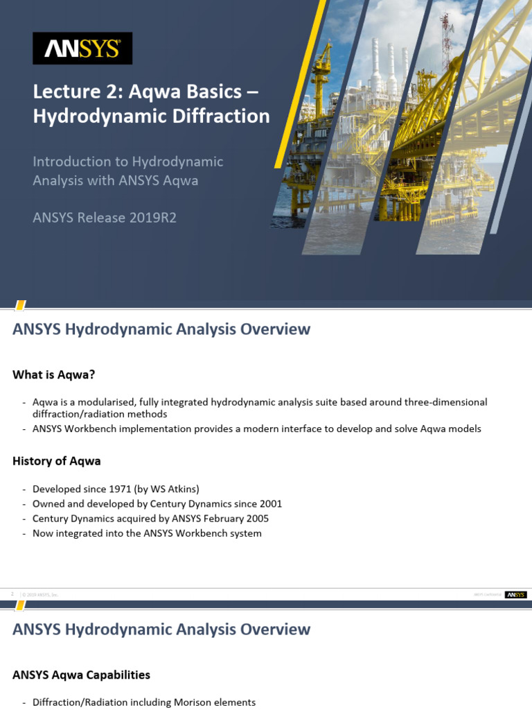 Hydrodynamic Diffraction in ANSYS Aqwa | PDF | Waves | Force