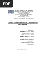 Teoria Del Computador, Informe de Sistema de Automatizacion, 10% 2er Corte 2