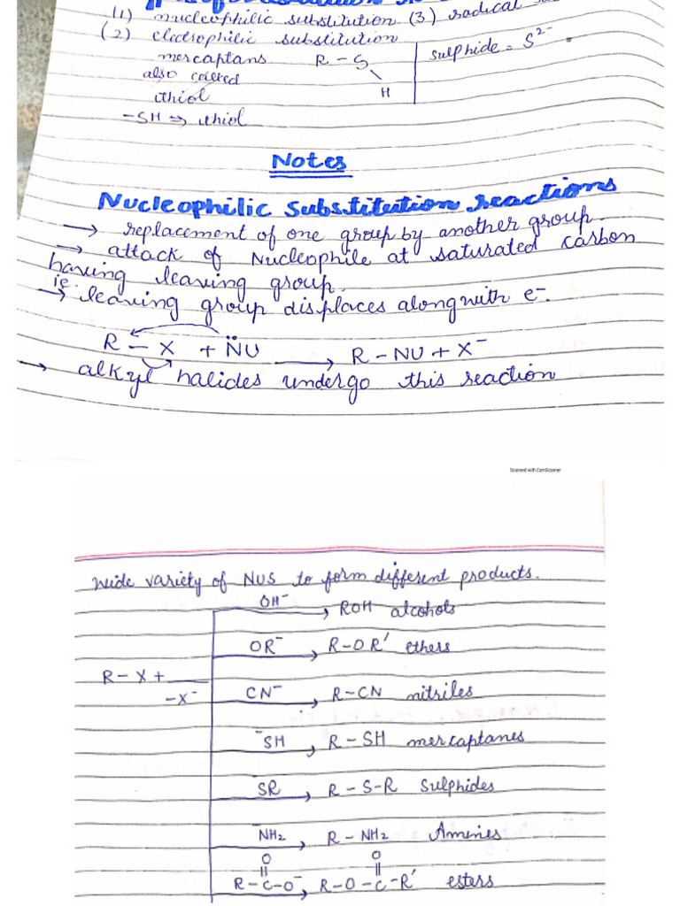 FUNCTIONAL GROUP TRANSFORMATION BY NUCLEOPHILIC SUBSTITUTION visual data 7