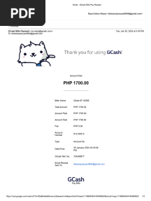 GCash Bills Pay Receipt - For January 2024