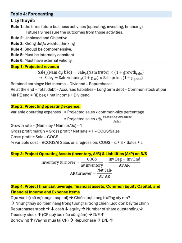 Financial Forecasting Techniques Guide | PDF | Free Cash Flow | Expense