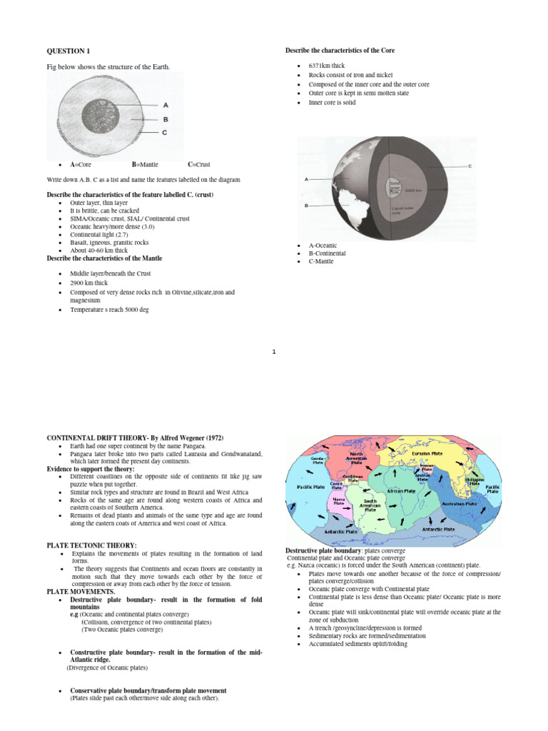 Geography 2 Revision Kit Download Free Pdf Volcano Plate Tectonics