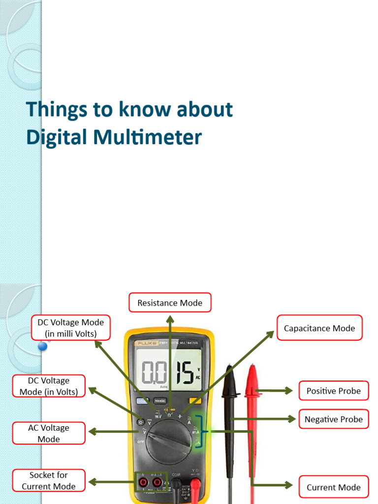 Digital Multimeter Modes Guide | PDF