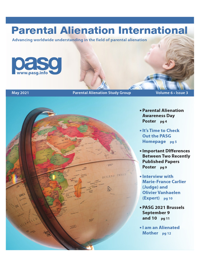 Parental Alienation International Update | PDF | Hypothesis | Child Custody