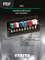 FMS Semiflush Test Switches Overview | PDF | Switch | Brown