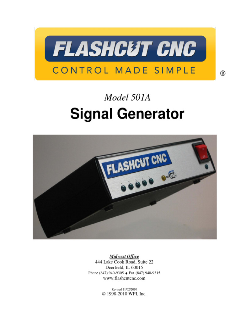 Signal Generator Model 501A Manual | PDF | Usb | Electrical Connector