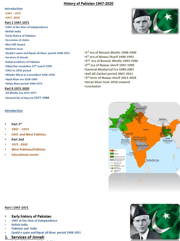 History of Pakistan: 1947-2020 Overview | PDF | Muhammad Zia Ul Haq ...