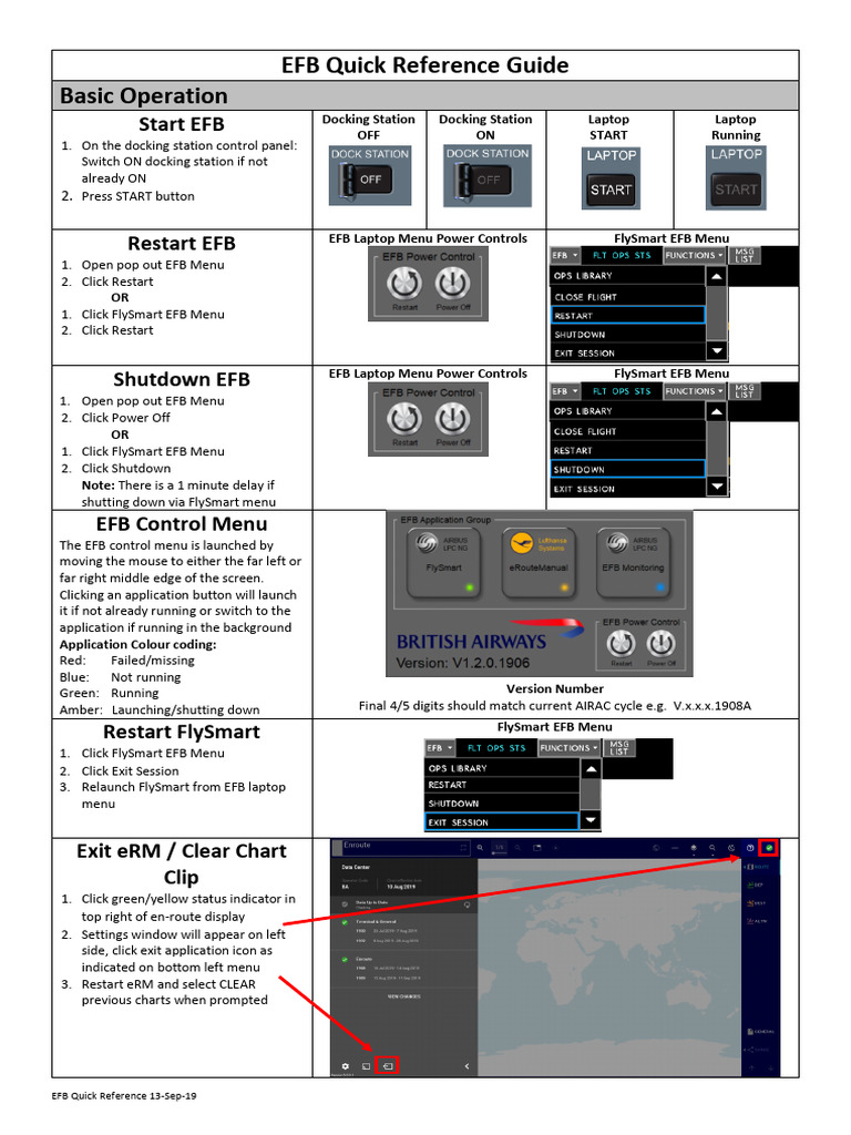 EFB Quick Reference Guide for A350 | PDF | Laptop | Computer Hardware