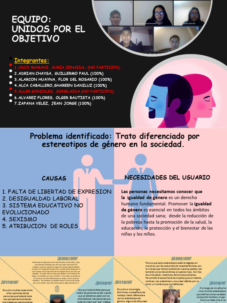 Igualdad de Género: Desafíos y Avances | PDF | Estereotipos | Mujer
