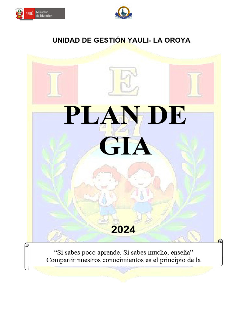 Plan de Gias | PDF | Enseñando | Evaluación