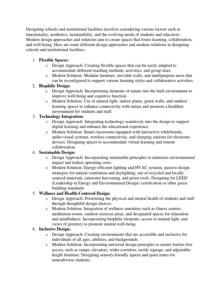 Modern School Design Solutions | PDF | Career & Growth | Art