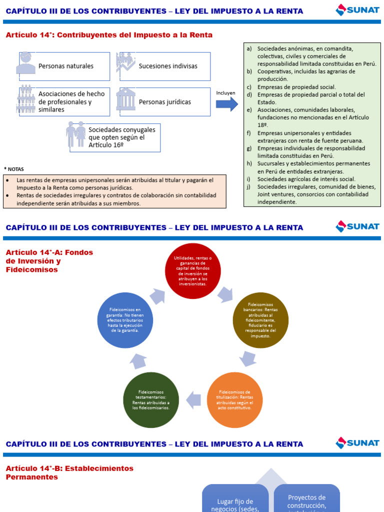 Contribuyentes del Impuesto a la Renta en Perú | PDF | Impuesto sobre ...