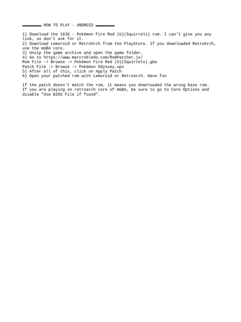 Play Pokémon Fire Red on Android | PDF | Games & Activities | History