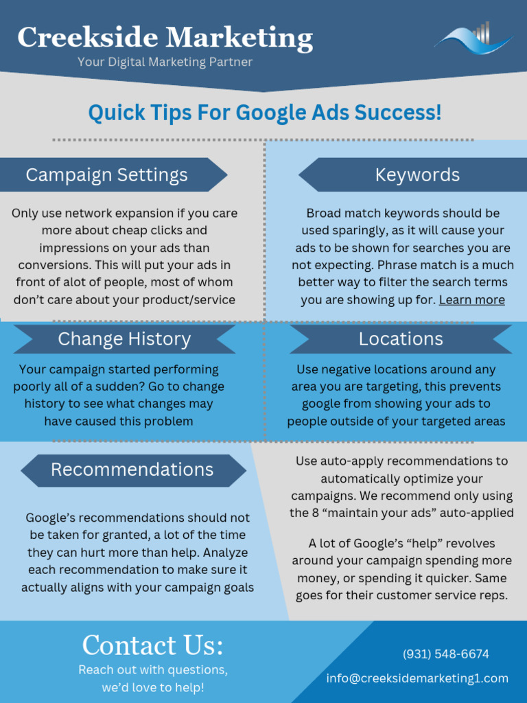 Google Ads Tips | PDF | Business | Law