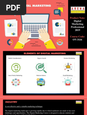 Digital Marketing Professional 2019 Program Note