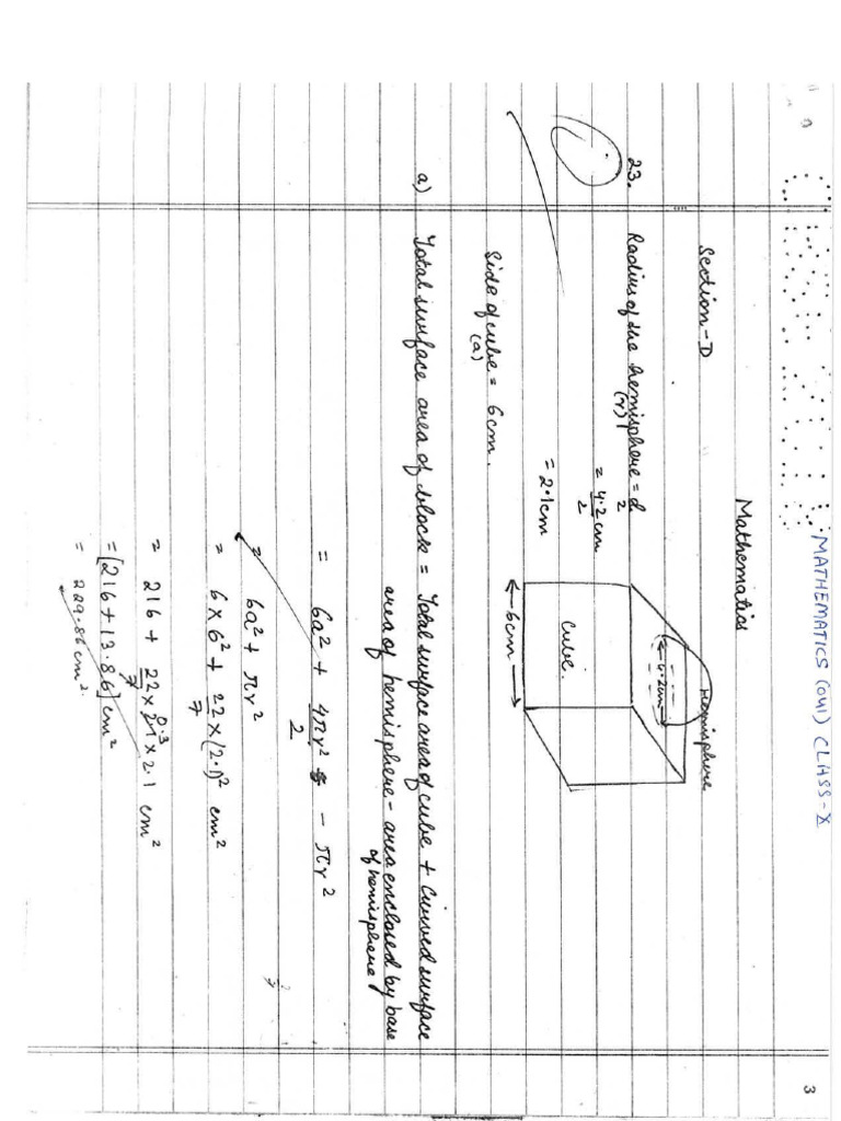 Mathematics Toppers Answer Sheet 2019 | PDF
