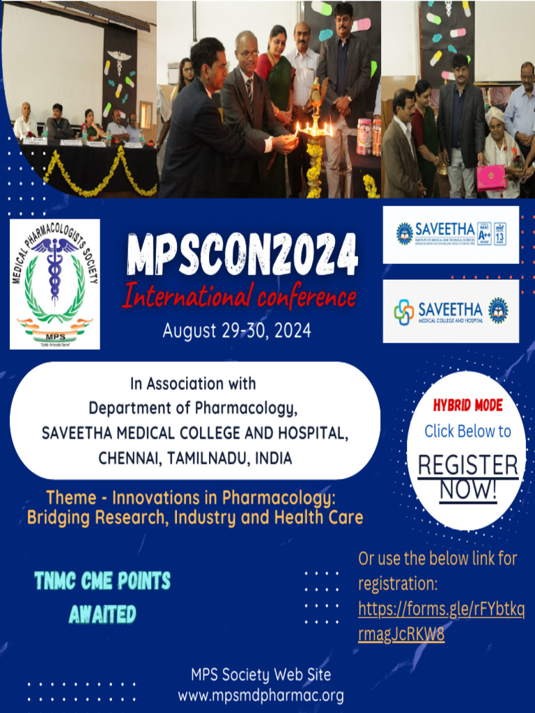 MPSCON2024 - Final - With Sponsors | PDF | Clinical Trial | Pharmacology