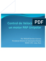 Control de Velocidad de Un Motor PAP Unipolar