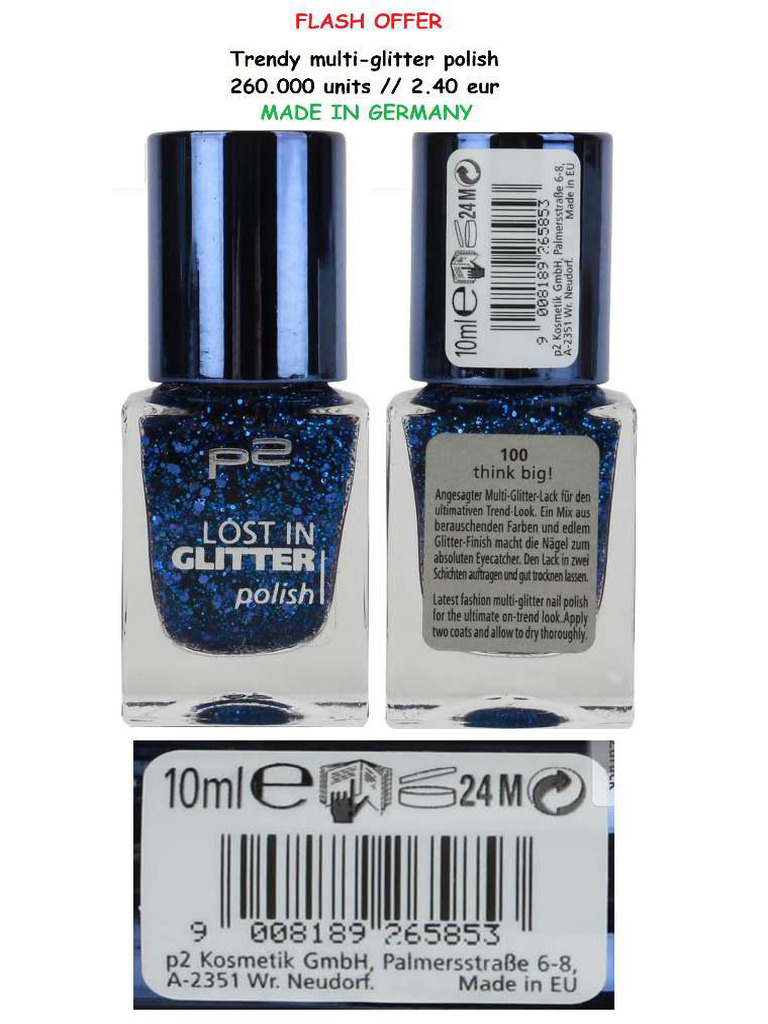 P2 COSMETICS MADE in GERMANY PDF