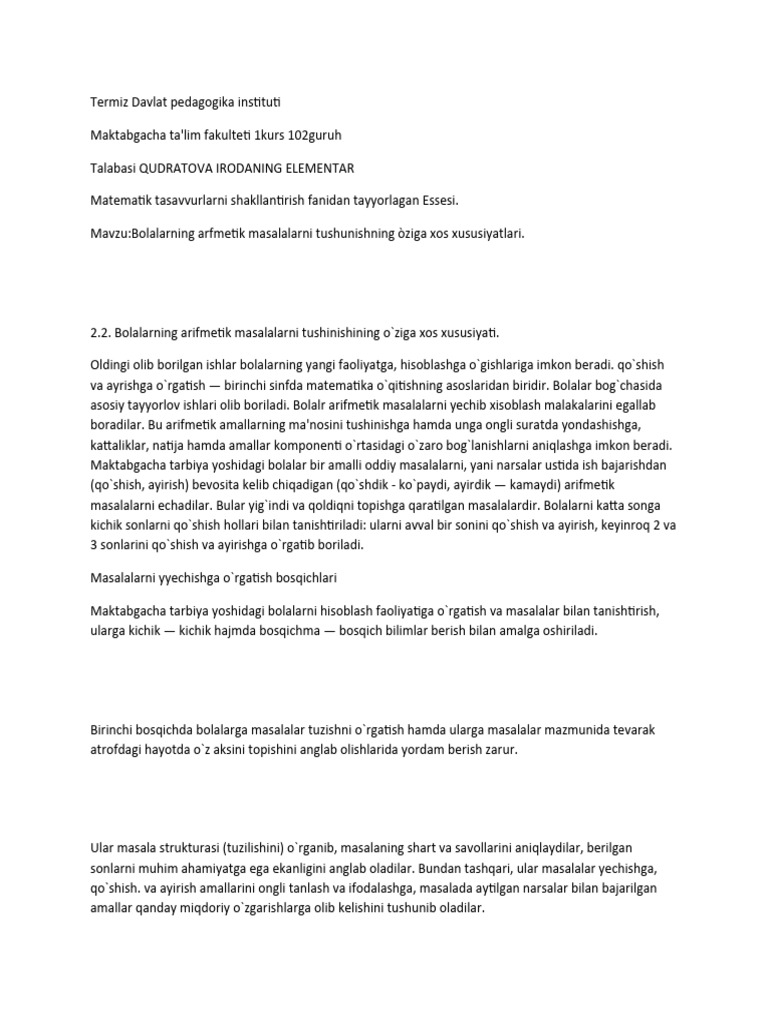 TERMIZ DAVLAT P-WPS Office | PDF