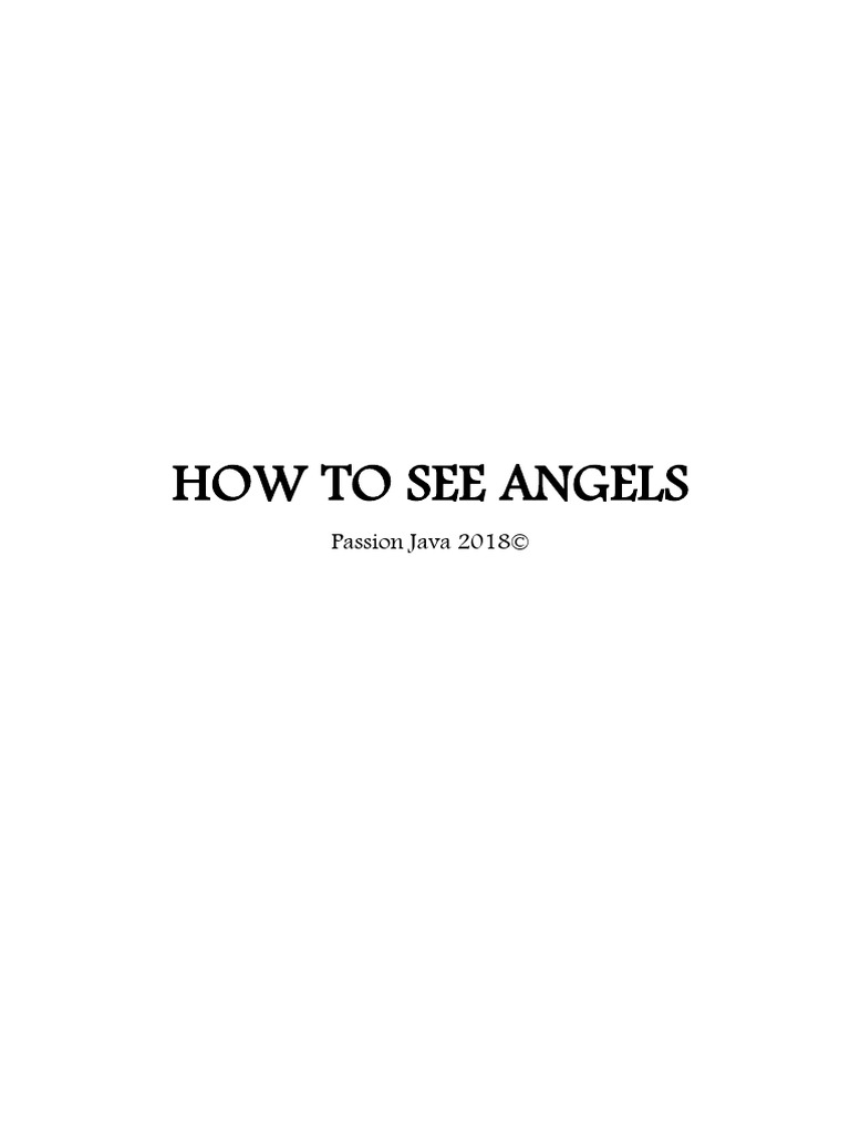 How To See Angels Module 1 Pdf Prayer Holy Spirit