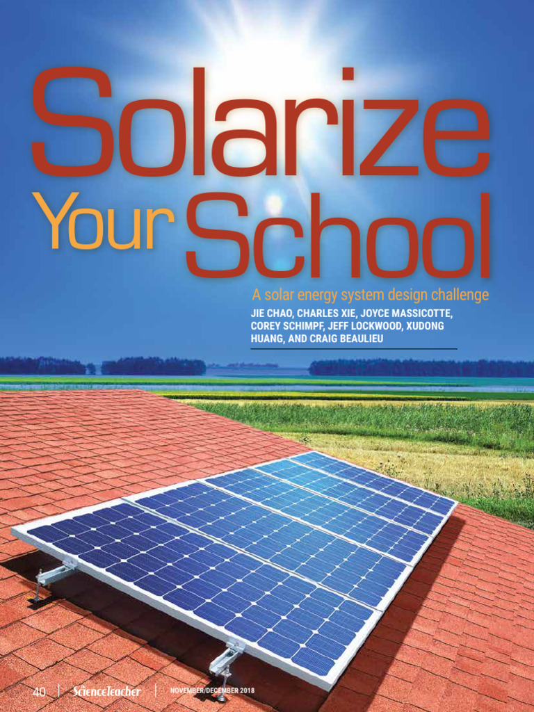 Solarize Your School: Student Solar Design Challenge | PDF ...