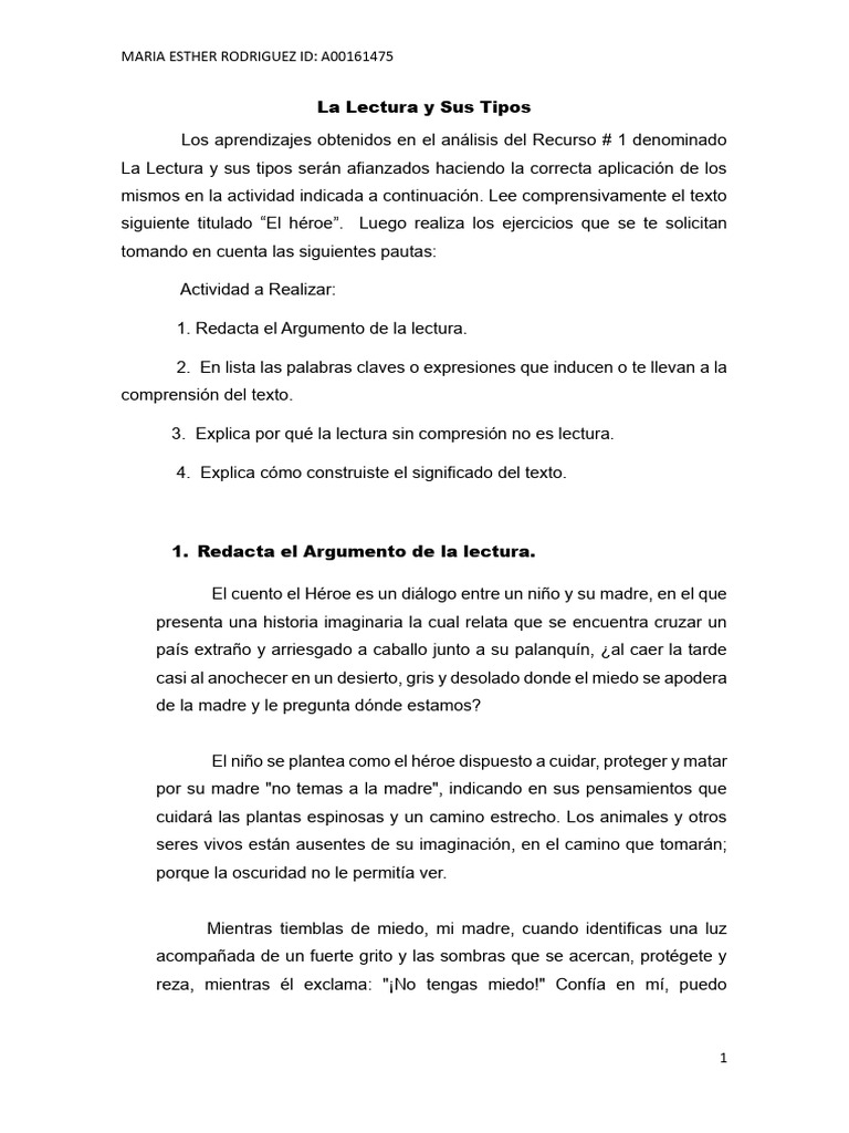 La Lectura y Sus Tipos | PDF