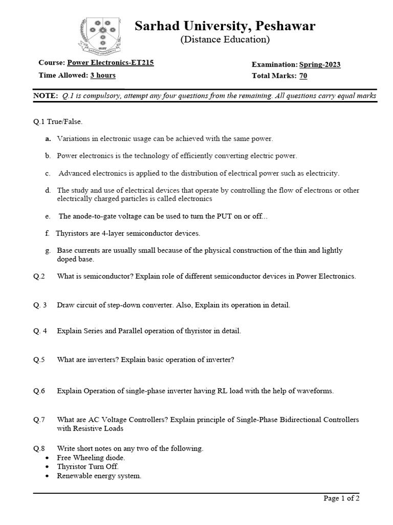 Power Electronics Ee416 Pdf