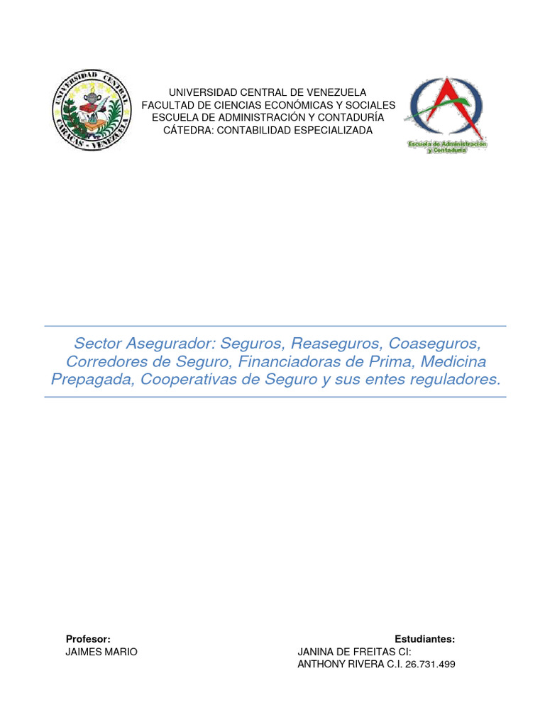 Actividad 1 Sector De Seguros Pdf Seguro Normas Internacionales