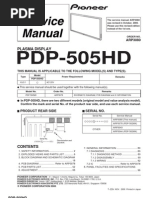 Pioneer Pdp505hd Plasma (ET)