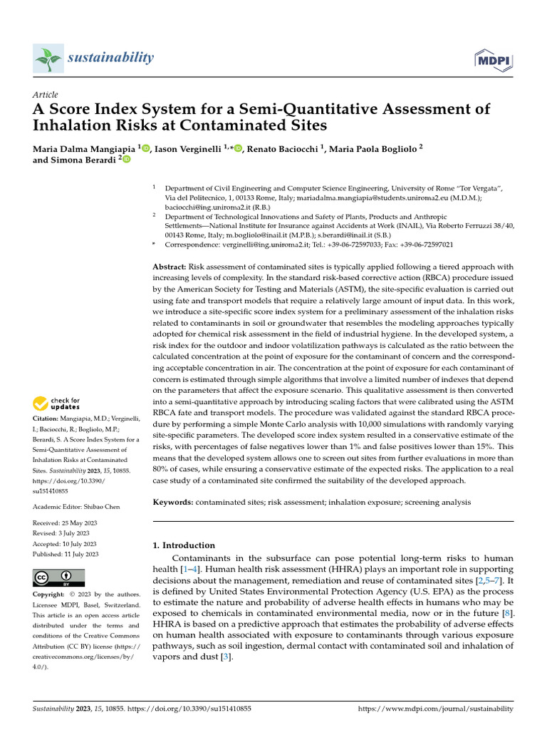 Semi-Quantitative Inhalation Risk Assessment | PDF | Risk Assessment | Risk