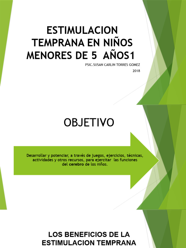 Estimulacion Temprana en Niños Menores de 5 Años | PDF