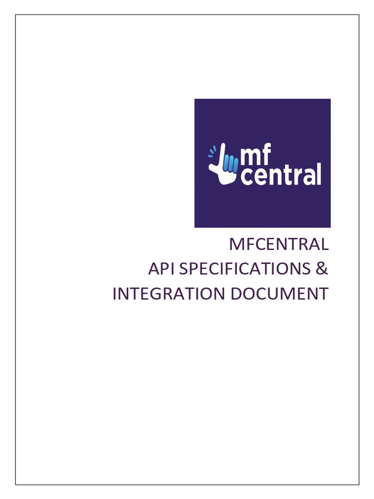 Mfcentral api integration document cas v2 2 pdf encryption