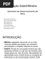 Trabalho - Relação Estéril Minério