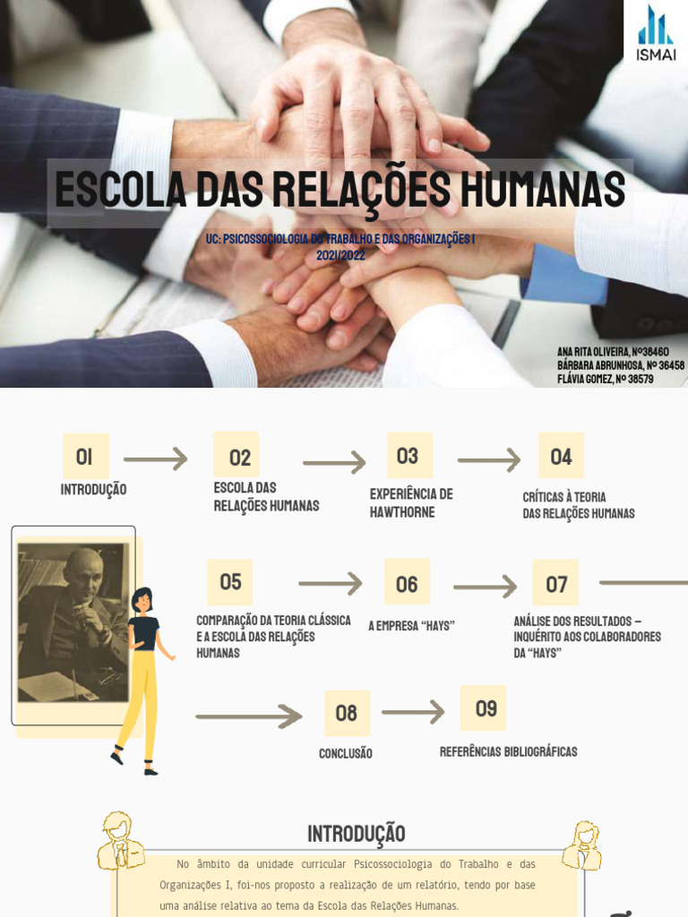 Análise da Escola das Relações Humanas | PDF | Sociologia | Psicologia