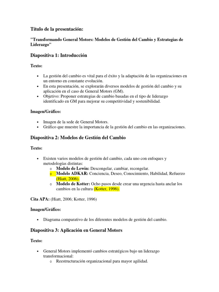 Posible Modelo | PDF | Motores generales | Liderazgo