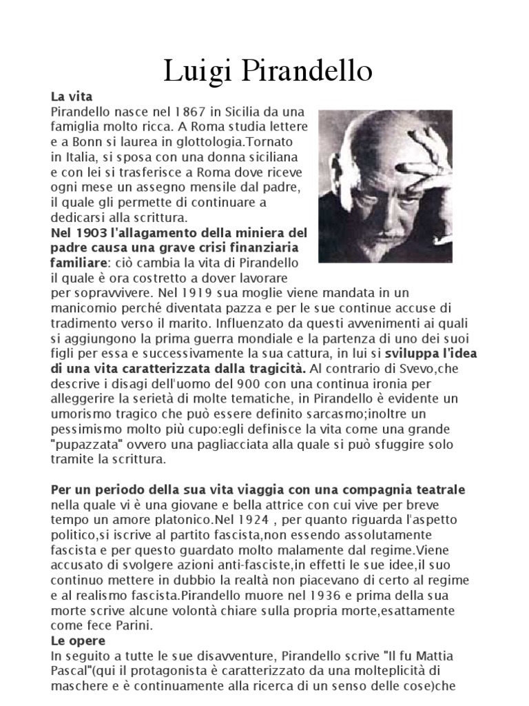 luigi pirandello