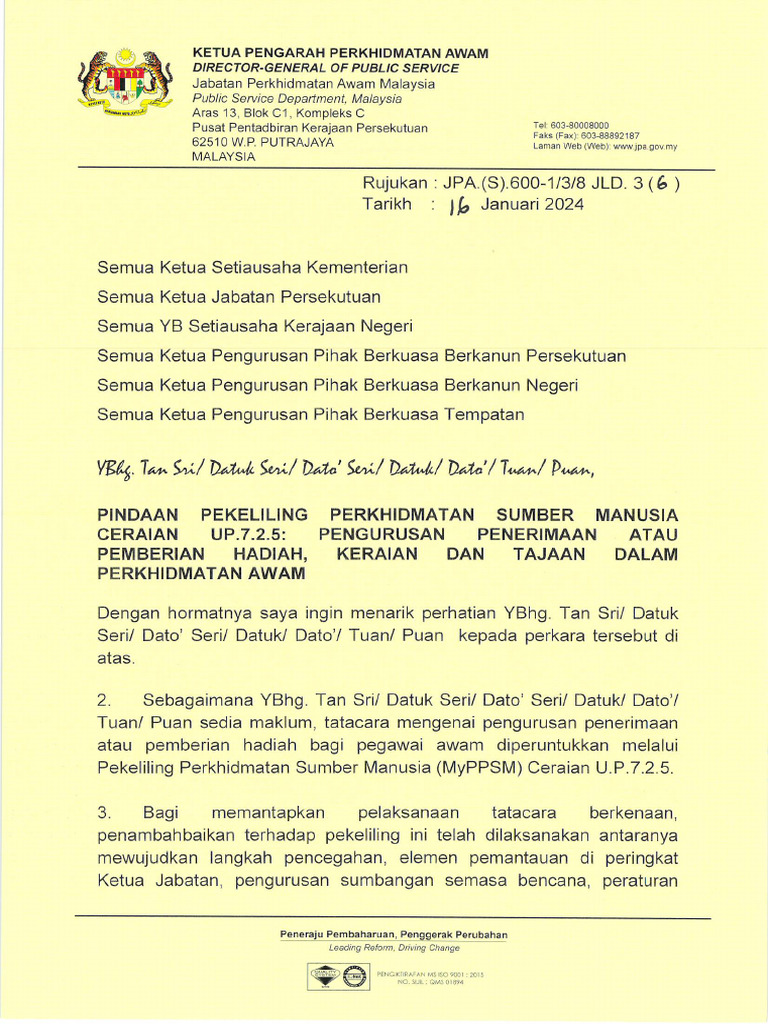 Se16012024 Pindaan PPSM | PDF