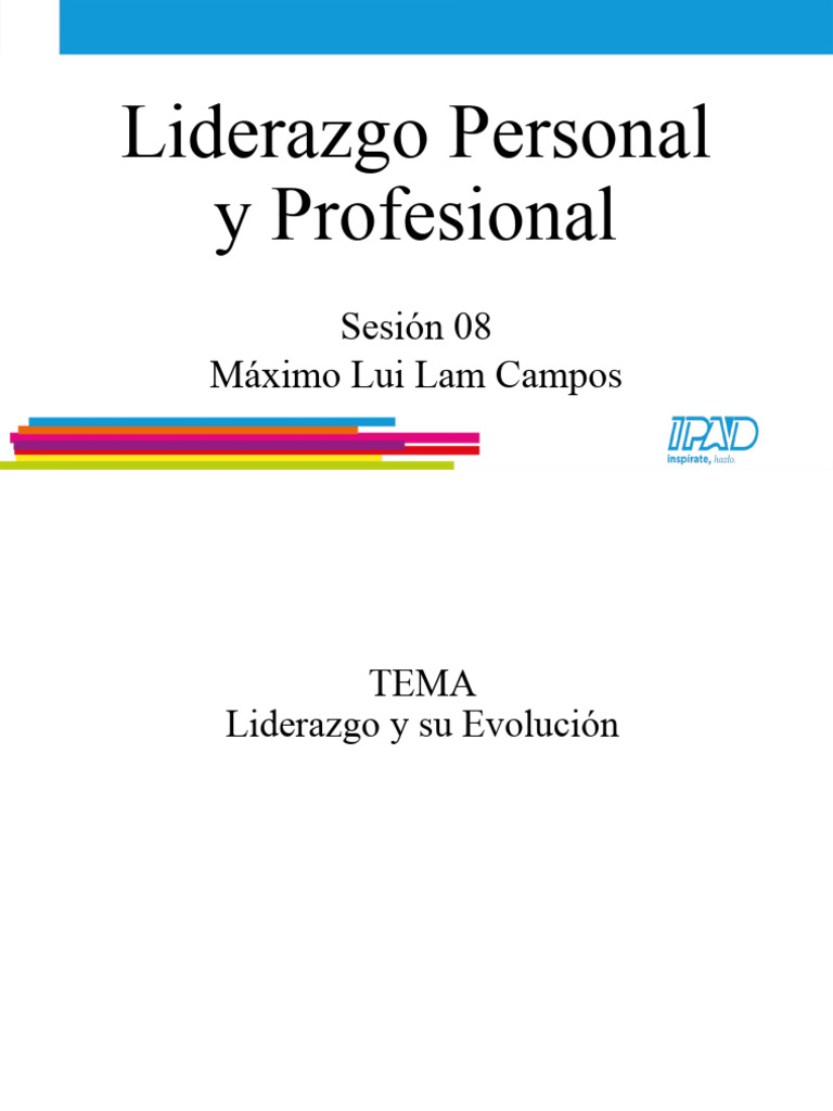 Evolución del Liderazgo Personal y Profesional | PDF | Crecimiento ...