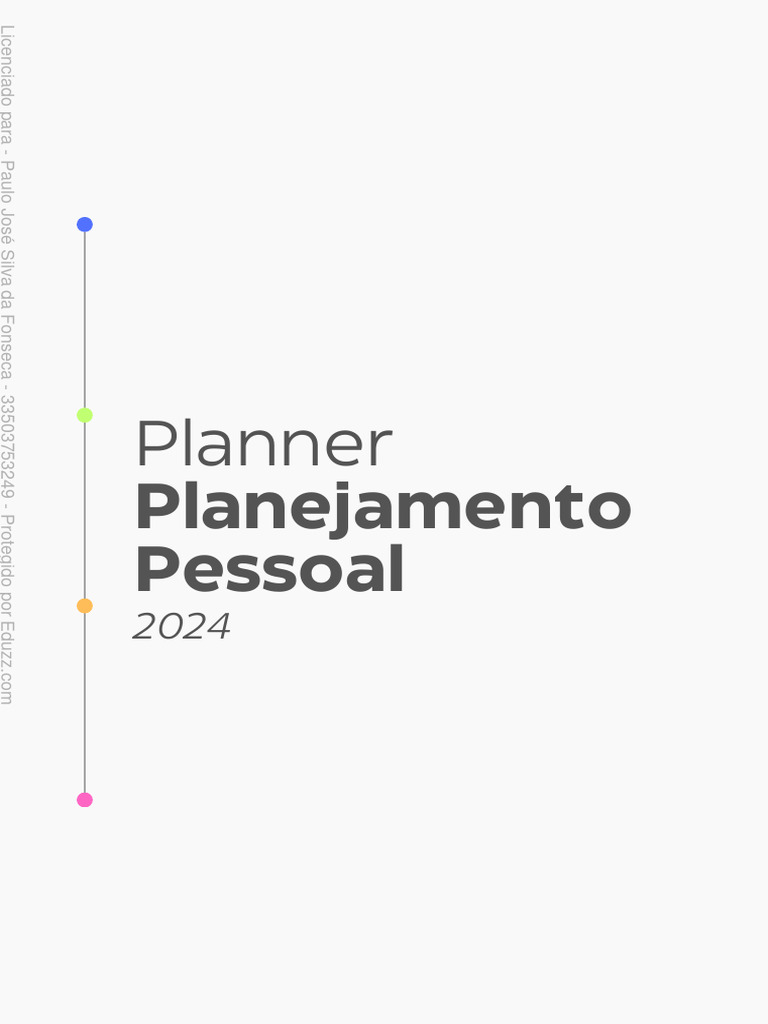 Planner de Desenvolvimento Pessoal 2024 | PDF | Análise SWOT