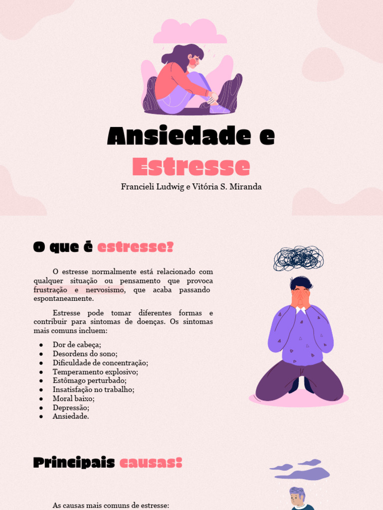 Estresse e Ansiedade: Causas e Sintomas | PDF | Ansiedade | Distúrbio ...