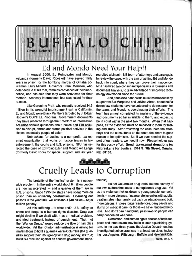 Ed Poindexter and Mondo we Langa's Fight for Justice PDF Prison