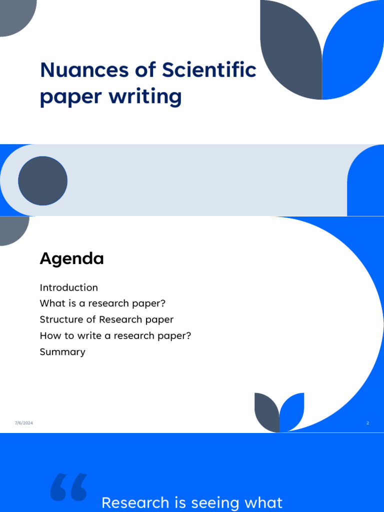 Guide to Writing Scientific Papers | PDF | Methodology | Knowledge