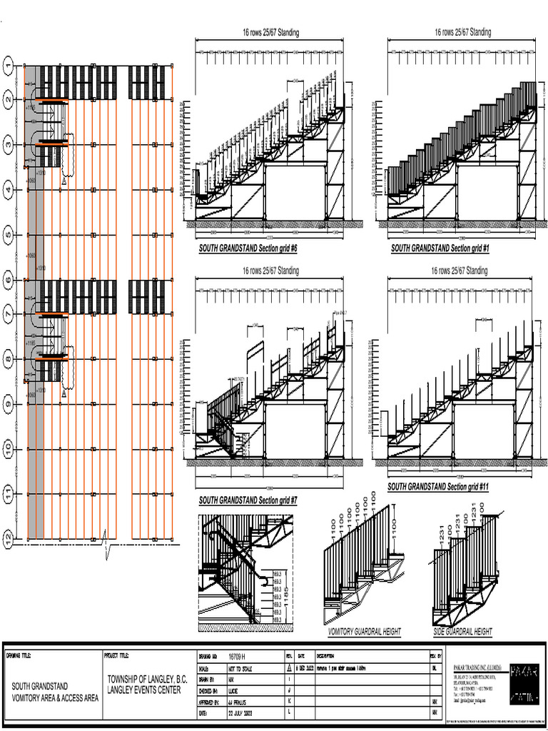 H - VOMITORY AREA & ACCESS AREA - SOUTH GRANDSTAND-Model | PDF