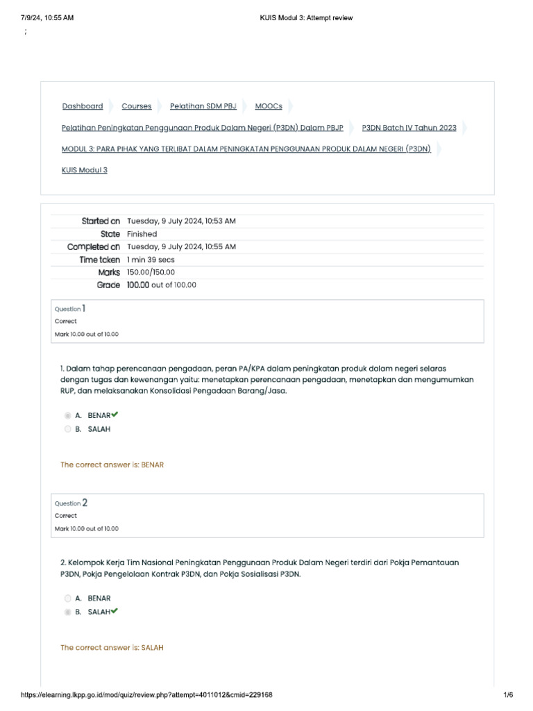 Kuis 3 - P3DN | PDF