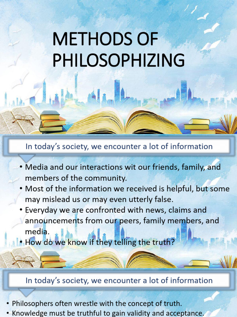 Methods of philosophizing pdf argument truth