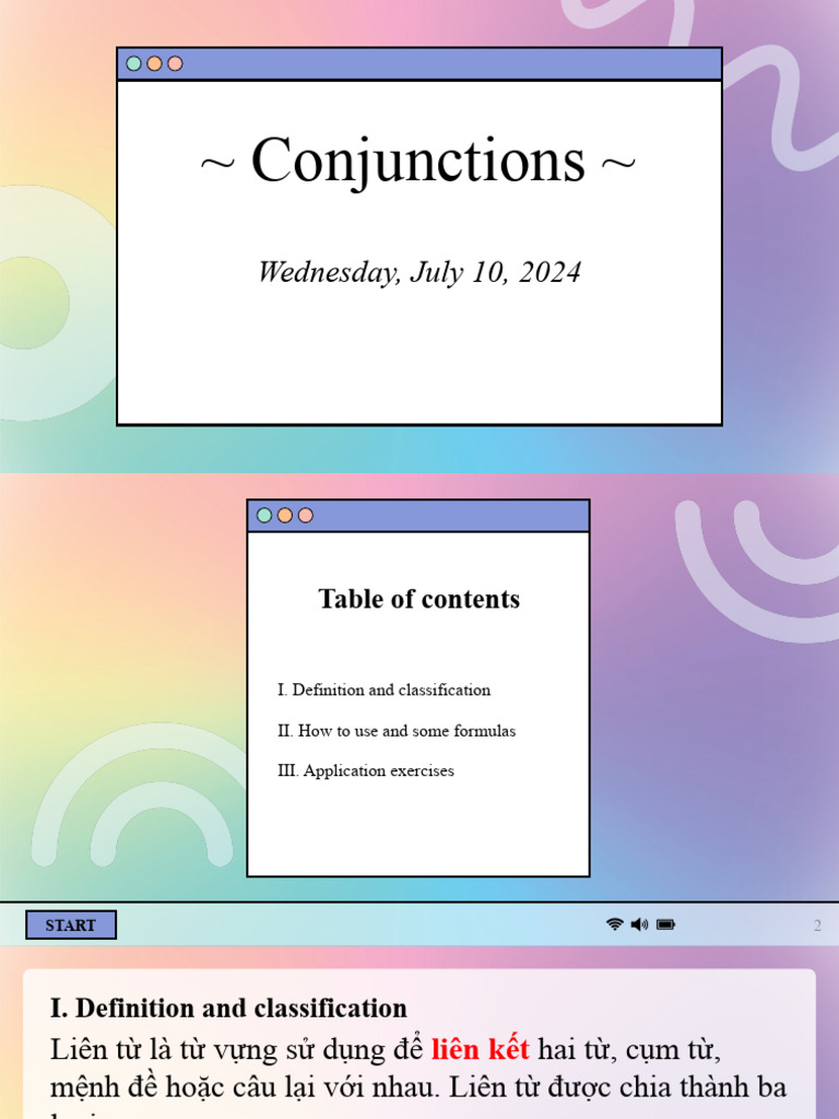 Conjunctions | PDF