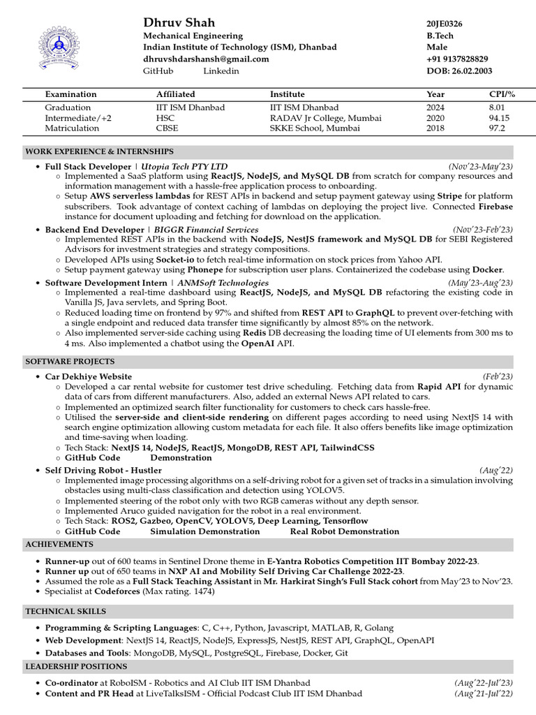 dhruv-shah-work-experience-internships-pdf-dynamic-web-page-robot